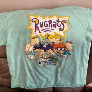 Teal Rugrats T-Shirt Short Sleeve